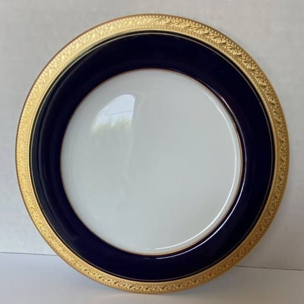 Noritake Legendary Crestwood Cobalt & Gold Dessert Plate — 8¼", Pattern 4171